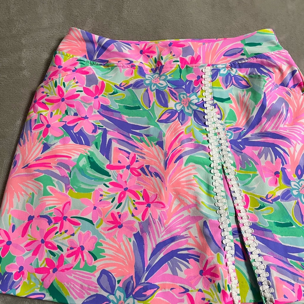 Lilly Pulitzer Pink & Multicolor Floral Skort